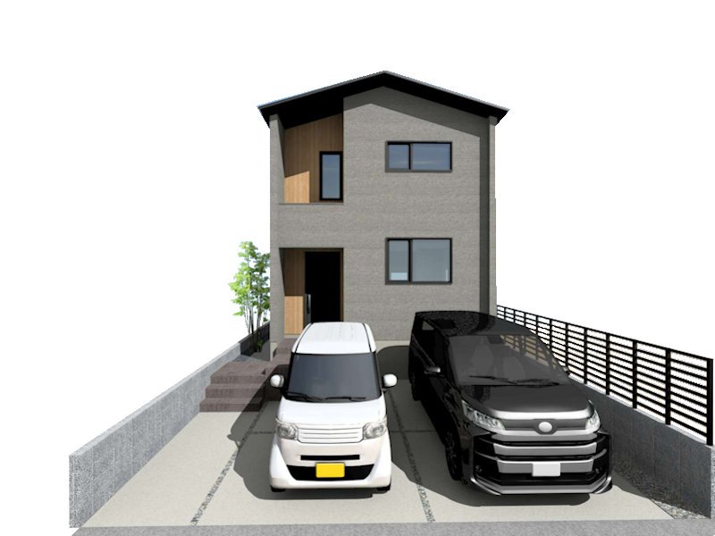 【1号地イメージパース】※掲載のＣＧパースは図面を基に描き起こしたもので実際とは多少異なります。 ※ＣＧパースの車両は売買対象に含まれません。