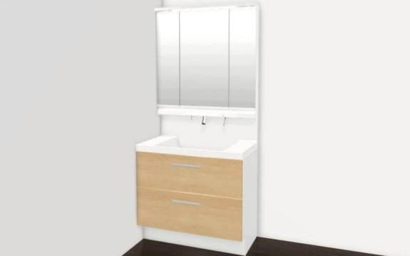 洗面化粧台※完成イメージ。実際とは色が異なります。