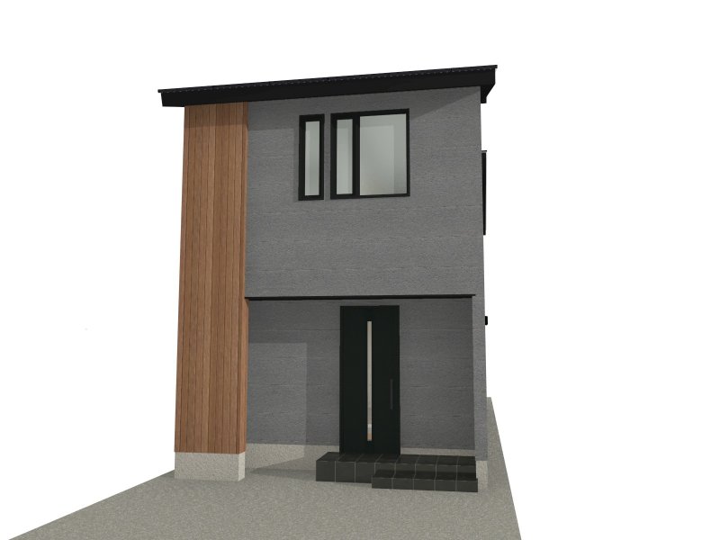 ④号地　完成イメージパース ※図面を基に描き起こしたもので実際とは多少異なります。