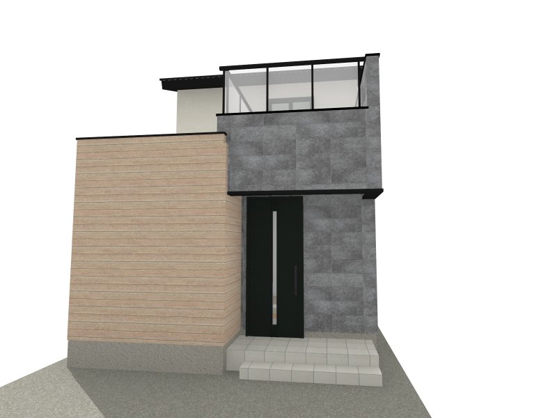 ⑤号地　完成イメージパース ※図面を基に描き起こしたもので実際とは多少異なります。