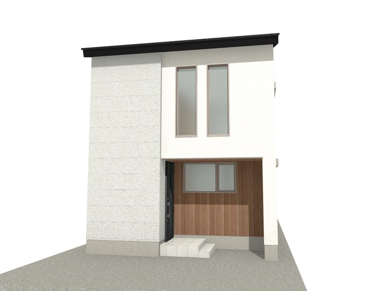 ⑧号地　完成イメージパース ※図面を基に描き起こしたもので実際とは多少異なります。