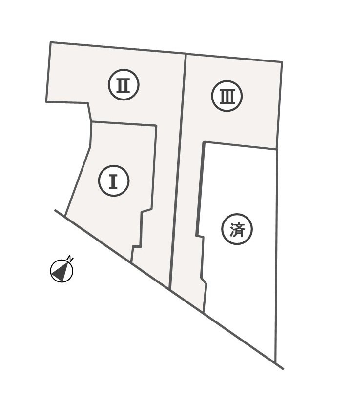 区画図　残３戸（全４戸）　