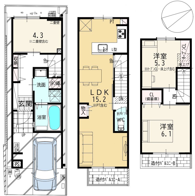 【間取図】現地見学のご希望や物件の詳細についてはお気軽にお問合せください。