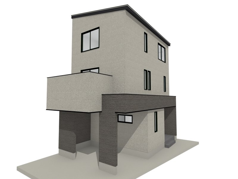 完成イメージ(※掲載の外観完成予想CGは、図面を基に描き起こしたもので実際とは多少異なります。)