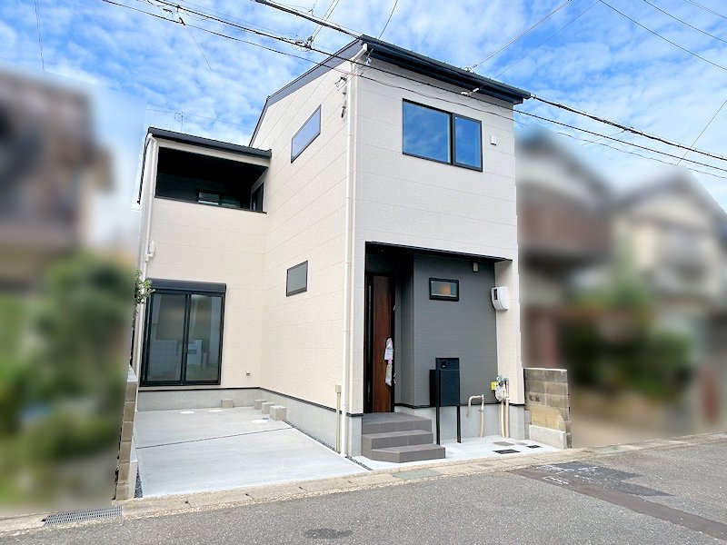 2026年9月完成予定の新築戸建。現地では敷地や建物位置をご確認いただけます。