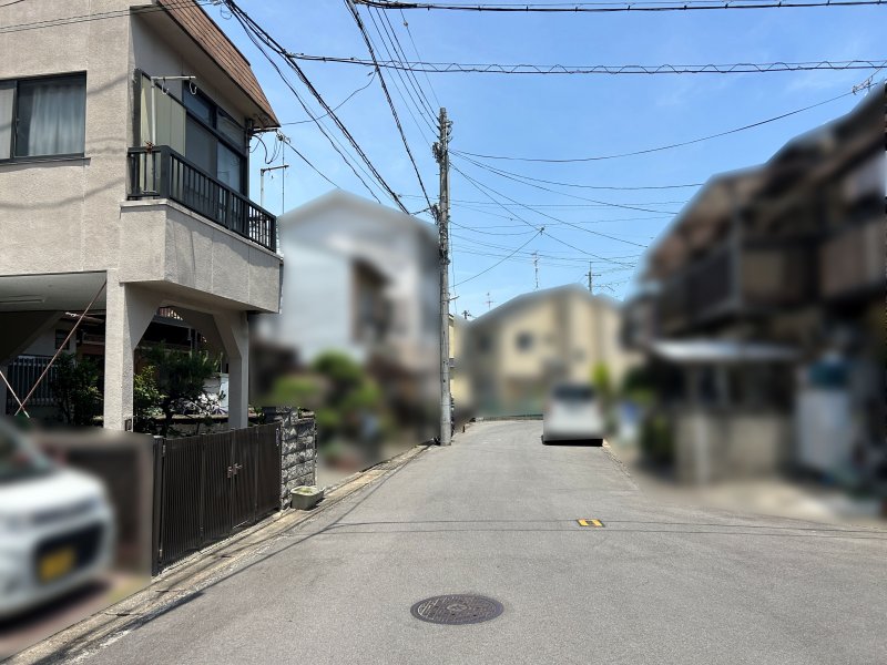 前道(北東向き)約６ｍ