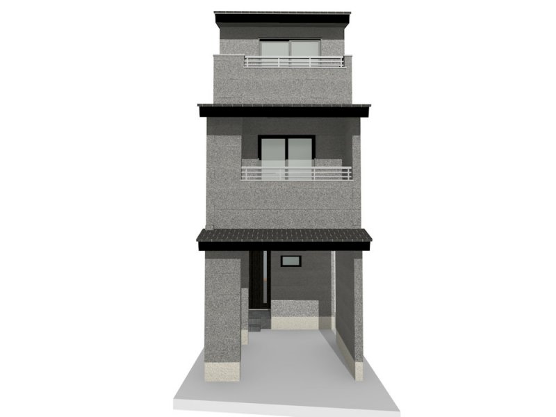 完成イメージ(※掲載の外観完成予想CGは、図面を基に描き起こしたもので実際とは多少異なります。)