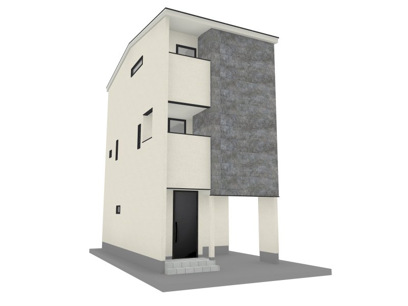※掲載の外観完成予想CGは、図面を基に描き起こしたもので実際とは異なります。 イメージ図につき、風景、建物、植栽などについては施工後の現物との差異が生じます。