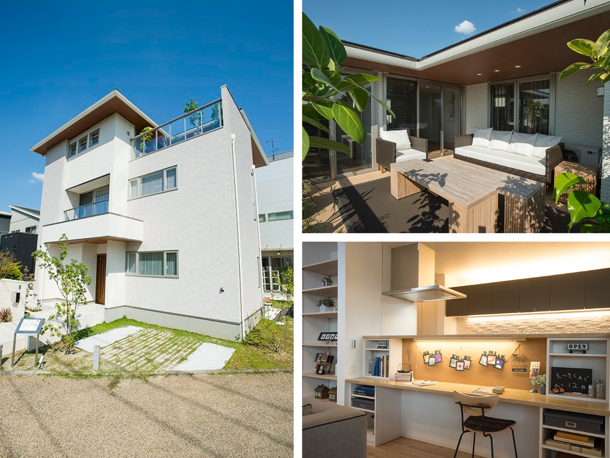 京都南インター展示場2世帯住宅モデルハウス「伏見桃山 ハナミズキの家」