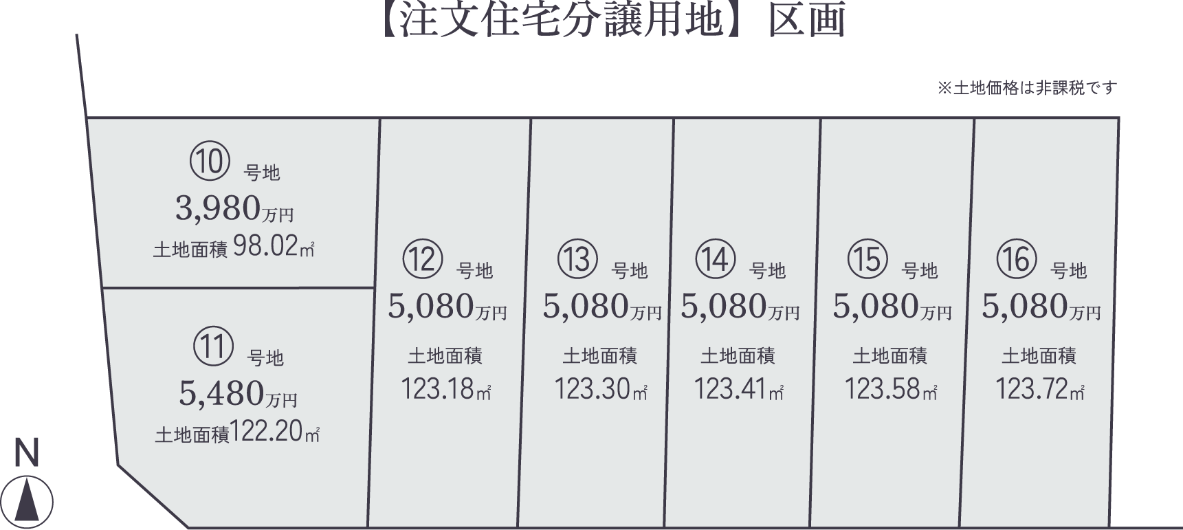 【注文住宅分譲用地】区画