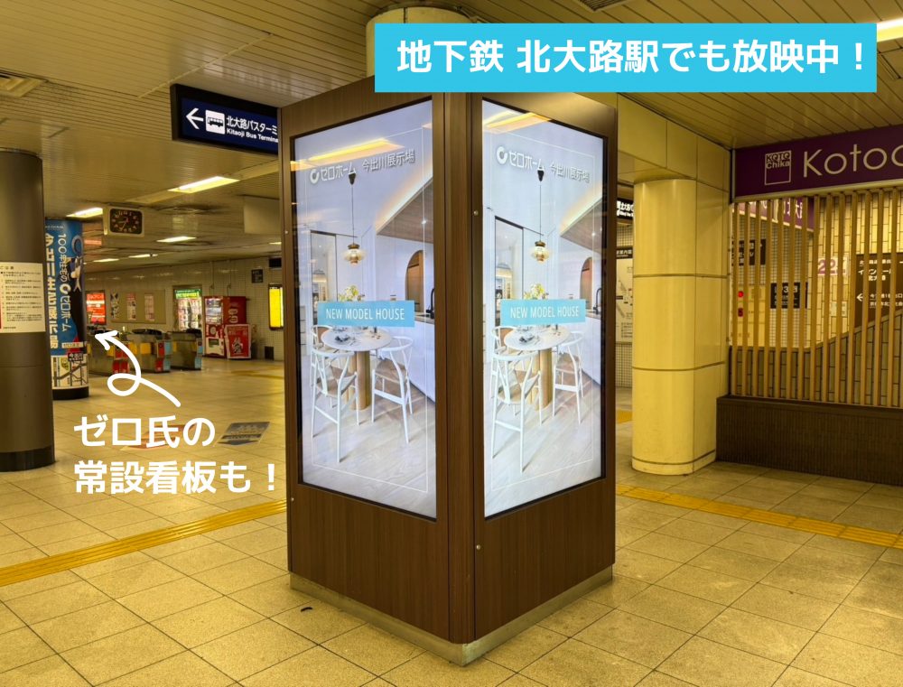 大きいバスターミナルもある北大路駅