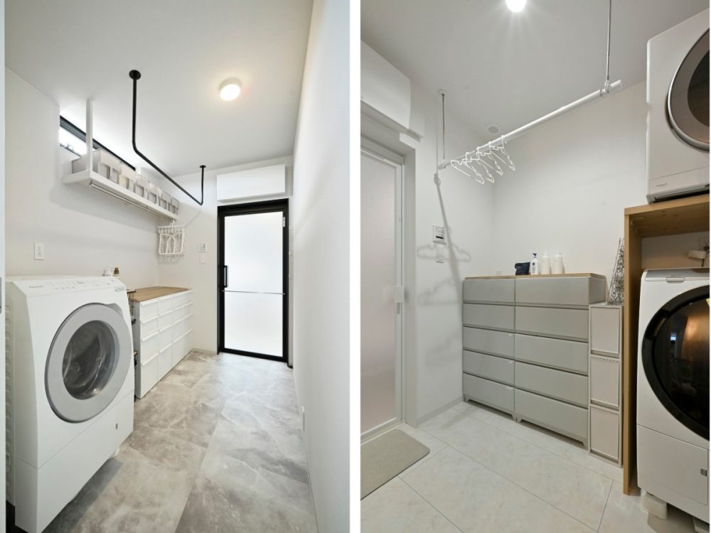 洗濯家事を一ヵ所にまとめるランドリールーム｜スペパ住宅の空間活用アイデア